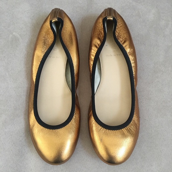 J Crew | Metallic Gold Lula Ballet Flats J Crew | Metallic Gold Lula Ballet Flats